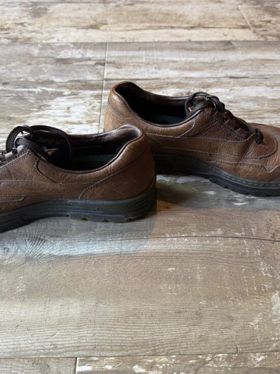 Mephisto Match Mens Walking Shoes US 8.5 Pebbled Brown Leather Run‎ Off Air Jet MEPHISTO Match Run-Off Brown Walking Comfort Air-Jet Shoes  main image 3